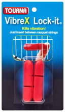 Tourna Vibrex Lock On vibration dampeners red - 2 pieces